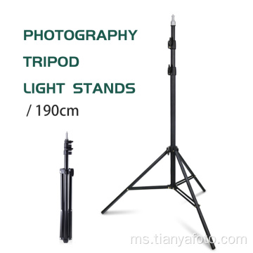 190sm Kaki lampu cincin tripod yang diketuai telefon